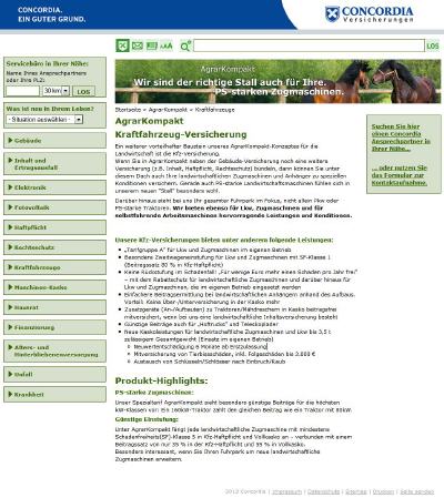 Concordia AgrarKompakt Versicherung für Bauern