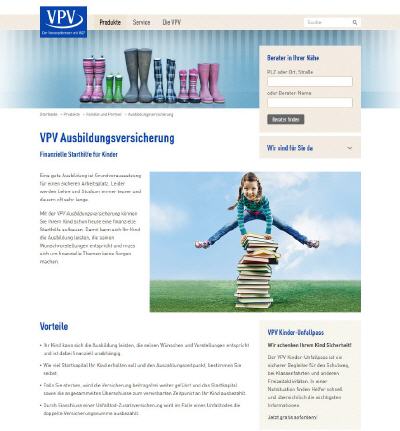Website der VPV